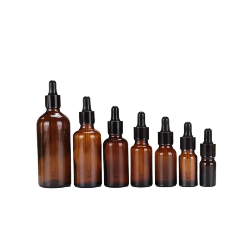 Essential oil glass bottle